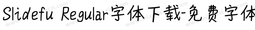 Slidefu Regular字体下载字体转换